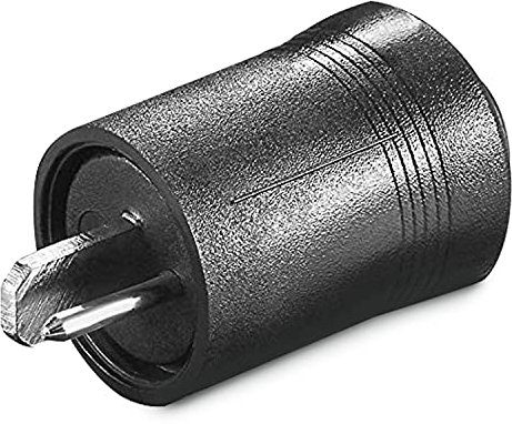 PerfectHD DIN Lautsprecherstecker | mit Schraubschluss | Gerade | Boxen Audio Adapter Kabelanschluss Lautsprecher Stecker | Schwarz | 1 Stück