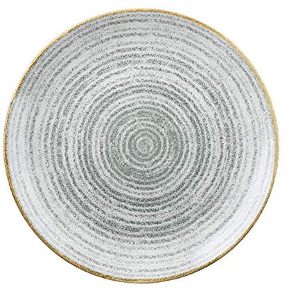 Churchill Homespun -Coupe Plate Teller- Durchmesser: Ø26,0cm, Farbe wählbar (Charcoal Black) (Stone Grey)