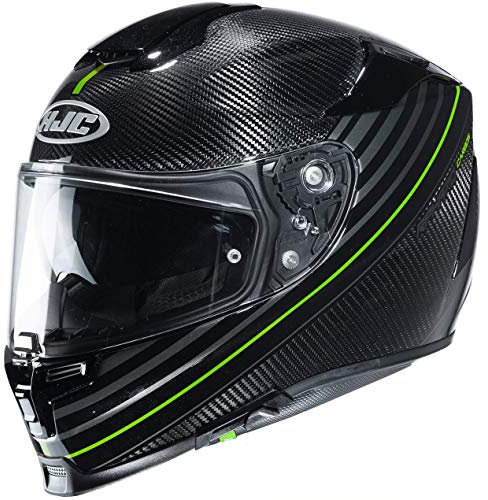 HJC Helmets Motorradhelm RPHA 70 CARBON ARTAN MC4H, Schwarz/Gelb, XS, 14280406