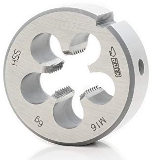 BAER Schneideisen UNF 3/4 x 16 - HSS Gewindeschneider - Außengewindeschneider - Gewindeschneideisen - Außengewinde - Gewinde schneiden