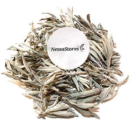 NessaStores 113,4 g | Sauge blanche de Californie en vrac – Entièrement naturel, provenant de sources éthiques pour le nettoyage de la maison, le soulagement du stress, l'aromathérapie et la