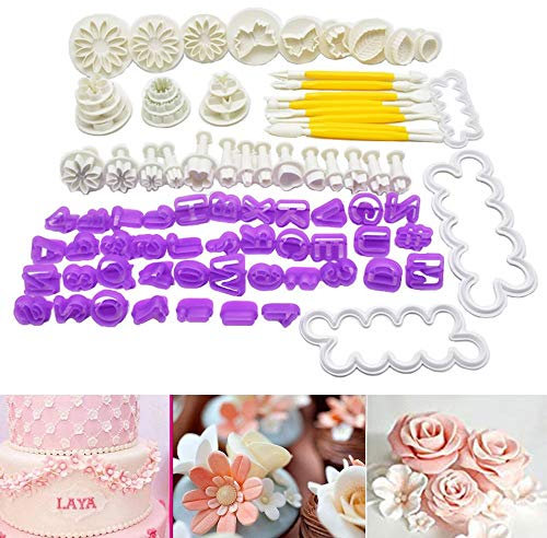 Lot de 84 emporte-pièces pour décoration de gâteaux et pâte à sucre