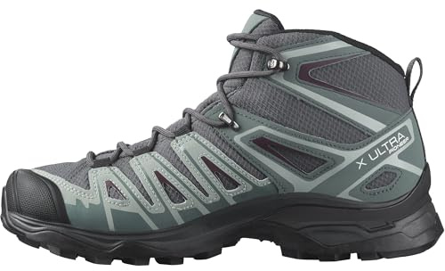 Salomon X Ultra Pioneer Mid ClimaSalomon Waterproof Damen Wanderschuhe, Alle Wetterbedingungen, Sicherer Fußhalt, Stabil und gedämpft, Ebony, 38 2/3