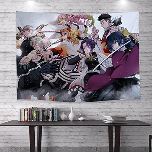 Japanischer Anime Demon Slayer Blade Hintergrund Tuch Schlafsaal Nachtdekoration Wandtuch Schmetterling Ninja Wandtuch Live Tapisserie