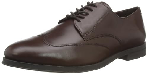 Geox U Decio D, Oxford Hombre, marrón, 44 EU