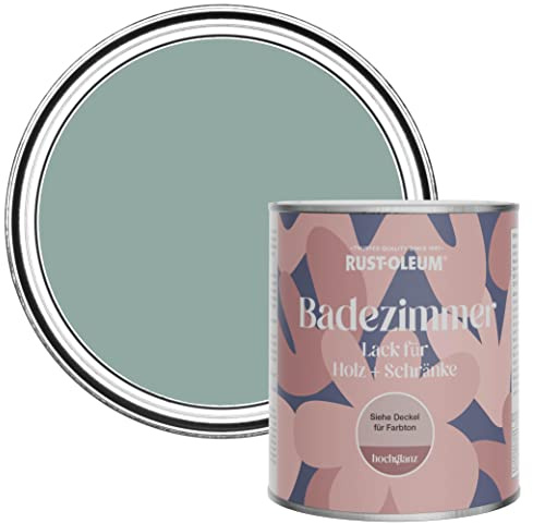 Rust-Oleum Blue Moisture Resistant Bathroom Wood and Cabinet Paint in Gloss Finish - Gresham Blue 750ml