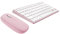 T’NB Clavier et Souris sans Fil Bluetooth, Clavier Aluminium, Design Coloré, Rechargeable Haute Autonomie, Souris Silencieuse, Compatible Windows – Rose