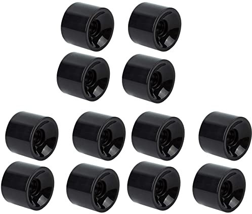 Nicfaky Set di 8 ruote da skateboard longboard 70mm 80A, ruote di ricambio per Cruiser Pennyboard Waveboard Snakeboard