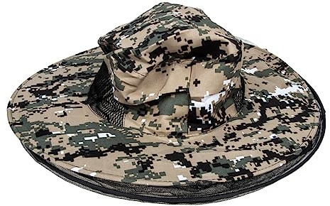Gogogmee Sombrero de chal plegable, sombrero de sol, redes de cabeza para exteriores, chal de protección de la cabeza, red de cabeza, sombrero de pesca, sombrero de senderismo, sombrero protector de