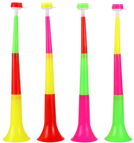 Toddmomy 4 Bocinas De Plástico para Estadio Bocinas De Aire Plegables De Trompeta para Eventos Deportivos Graduación