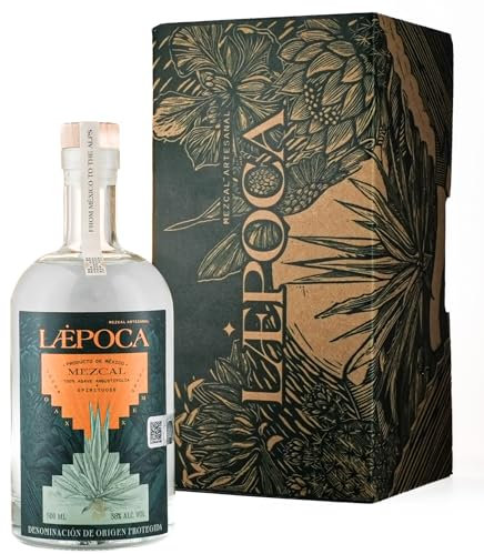 LÆPOCA | Mezcal of the Year 2023 & IWSC Prämiert | Von Mexiko in die Alpen | Mezcal, der attraktive Bruder eines exklusiven Tequilas | Handgefertigt | Espadín & Joven & Artesanal | 500ml & 38% vol.