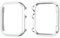 Anti-Choque Caso Plata Compatible con Apple Watch 45MM, Hombre Mujer Aluminio Carcasa PC Funda Protector Carcasas para Relojes Anti-Arañazos Cover Anti-Choque Compatible con iWatch 45MM Series 9 8 7