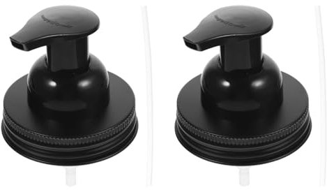 Alipis 2pcs Jar Lid Pump Head Lids Conditioner Pump for Bottle Shampoo Pump Dispenser Pump Lid Black Container Black Soap Lotion Dispenser Pump Coffee Stainless Steel Soap Dispenser