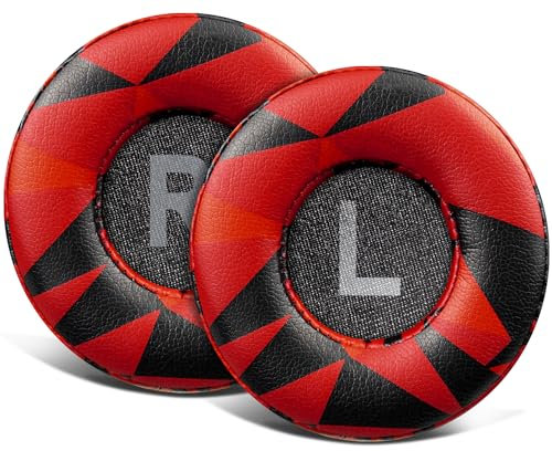 SOULWIT 70mm Ersatzpolster Ersatz Ohrpolster für Jabra Move/Elite 25h Wireless On-Ear Kopfhörer, Polster mit weicherem Proteinleder, hochdichter Geräuschisolierungsschaum