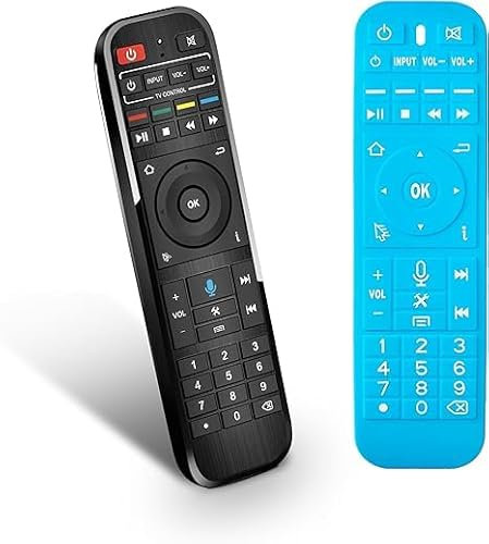 Super TV Box - Mando a distancia para S5 Max, mando a distancia + funda (S4 Pro y S3 Pro aplicable excepto función de voz)