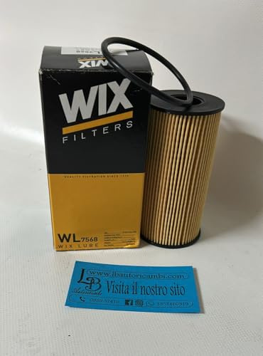 WIX FILTERS Filtro olio Cartuccia filtro WL7568 Compatibilità con RENAULT KANGOO Express FW0/1 Clio 5 Hatchback BF Trafic 3 Van FG Megane 4 Hatchback B9A/M/N, DACIA SANDERO II