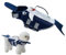 Gilet di salvataggio per cani, costume da bagno regolabile per animali domestici a forma di squalo, comodo costume da bagno blu per nuoto, attività acquatiche