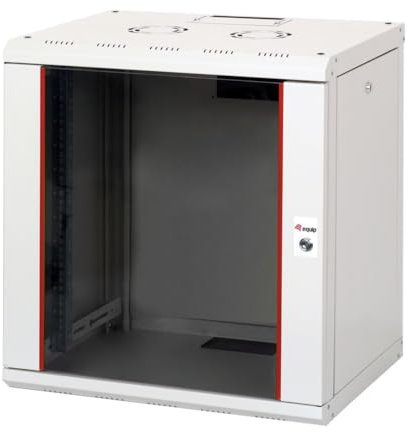 Equip Serverschrank 19 12U 600x450mm Glastür grau
