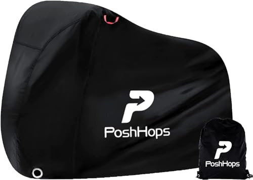 Bike Cover Waterproof for 1 or 2 Bikes - Ideal Bicycle Cover, Waterproof, Heavy Duty, Dustproof, Rain Protection, Safety Lock Holes for bike Cover storage outdoor with Storage Bag