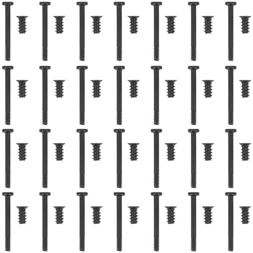 DOITOOL Lot de 60 vis pour boîtier PC, ventilateur de boîtier, vis de ventilateur, vis de radiateur, boîtier plat, vis de ventilateur