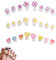 Lot de 24 Separateur Orteil pour Manucure,Separateur Orteil Vernis Silicone Souple en Forme de Fleur et De Cœur,Séparateurs D'orteils pour Pédicure,Ecarteur Orteil Pratiques pour Femmes