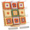 Coopay Groß Blocking Board für Granny Square, 29x29cm Keksform Wooden Granny Square Spanner für Häkeln mit 30 Edelstahl Stabstiften, Sperrbrett Häkeln Holz für strick- und Häkelprojekte