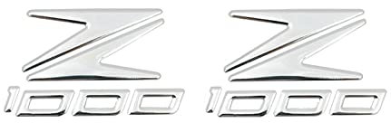 Motorräder 3D ABS Erhöhtes Chrom Z Logo Verkleidungskörper Abzeichen Emblem for Z1000 Z 1000 2014-2018 Tankdeckel Aufkleber Abziehbilder(Stickers B)