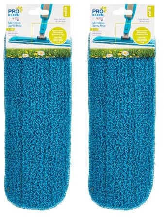 HOMESHOPA 2 Pack Microfiber Spray Mop Head Replacement Cleaning Pads, Suitable for Wet and Dry Mops, All Spray & Reveal Mops, Machine Washable