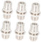 HOMSFOU F Head Butt Joint Cable Connector Tv Cable Adapter 6 Pack Signal Reliability