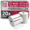 Gebongt24 Thermorollen 80 mm x 80 mmm x 12mm mit 48g/m² – hochwertige Bonrollen aus BPA-freiem Thermopapier – 20 Kassenrollen mit ⌀ 72 mm – passend für EPSON Drucker & Kassenbondrucker