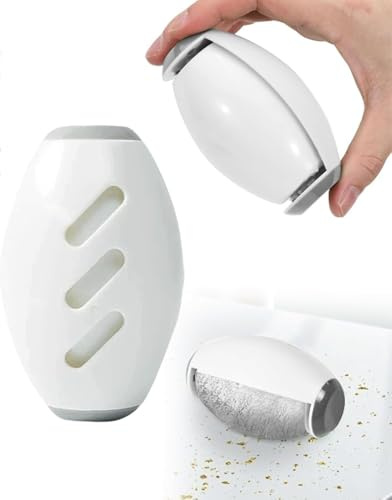 Reusable Lint Roller, Washable Pet Hair Remover, Silicone Sticky Roller Portable Lint Roller Sticky Gel Lint Rollers Ball Animal Fur Removal Tool for Clothes, Travel, Home (White)