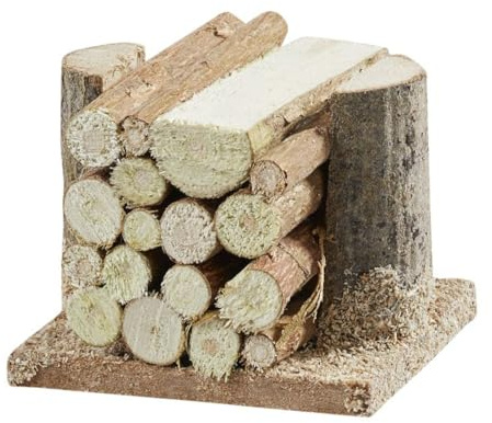 Miniatur Holzstoß/Feuerholz für Wichtel/Geldgeschenke, ca. 4 cm