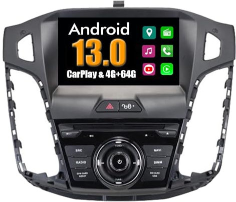 RoverOne Android System Autoradio GPS für Ford für Focus 2012 2013 2014 mit Multimedia Stereo Navigation System DVD USB Mirror Link