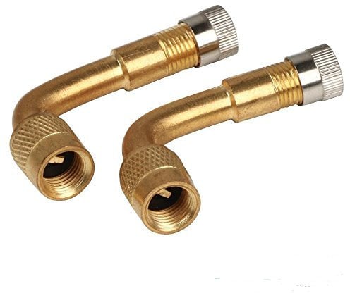 Buy Allamazing Valve Stem Extension 90 Degree Air Tire Angled Schrader Valve Extender Adapter Set of 2