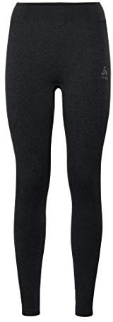 Odlo Damen Unterhose BL Bottom long PERFORMANCE WARM, black - odlo concrete grey, XS, 188051