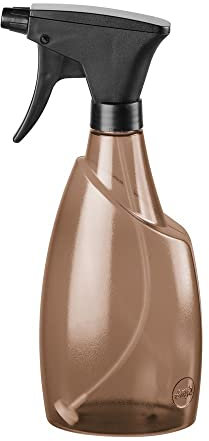 POETIC/EMSA - Blumensprüher - Aus robustem Kunststoff - Verstellbare Messingdüse - Sichtbarer Wasserstand - Farbe Braun - Fassungsvermögen 0,7 Liter