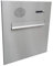 LETTERBOX24 Edelstahl Durchwurfbriefkasten mit Klingel & Sprechsieb (Tiefe: 10 cm) – Wetterfester& Langlebiger Briefkasten – Postkasten Edelstahl - A-04