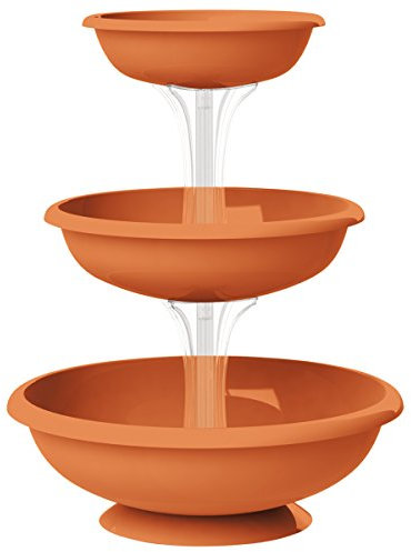 Bama Apollo Exports International Fontana - Vaso a 3 piani, in terracotta