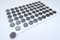 60 Pack - Self Adhesive Magnets for Crafts - Magnetic Dots Circles - Approx 12mm Wide x 1.5mm Thick - a2bsales