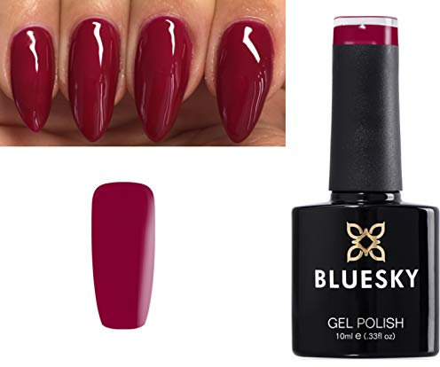 Bluesky GEL NAIL POLISH RED RASPBERRY DEEP DARK RED DAMSON JELLY CS53 Nail UV LED Soak Off 10ml