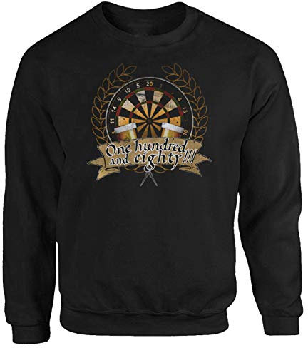 Tex-Ha Dart Darts Pub Bullseye WM Ally Pally 180 Dartpfeile Spiel Spielen Sweatshirt Pullover M