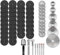 Drill Cutting Wheel Set Compatible with Dremel Wood Cutting Wheel Rotary Tool Metal Plastic Stone Cut Off Saw Blade 1/8’’ Shank Diamond Fiberglass HSS Blades 60Pcs Mandrels Keyless Chuck Included
