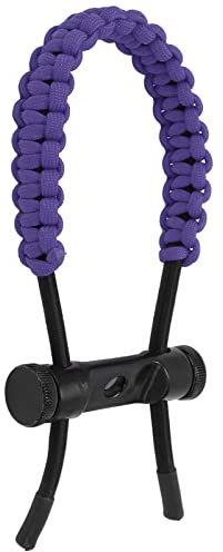 SPYMINNPOO Bogenschießen Handgelenk Riemen, Einstellbar Bogen Bow Wrist Sling Handgestricktes Kordelseil für Trainingsübungen(Violett)