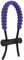 SPYMINNPOO Bogenschießen Handgelenk Riemen, Einstellbar Bogen Bow Wrist Sling Handgestricktes Kordelseil für Trainingsübungen(Violett)