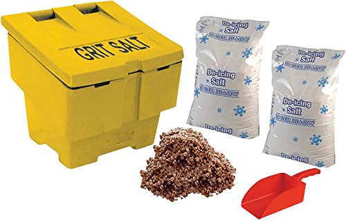 Lot de 2 bacs à granulés de 50 kg, 2XSALT et pelle