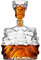 Godinger Skull Whiskey Decanter and Shot Glass, Liquor Decanter Bottle and Whiskey Glass Shot Glass Set - 34oz