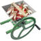 SQUEEZE master 7L Obstmühle, Edelstahl Apfelpresse, 7 Liter Handmühle, Edelstahltrichter, Nylonzähne, Grün