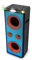 MUSE M1958DJ Tragbare Musikbox für Partys, Bluetooth Box mit Beleuchtung, Discolicht, CD-Player, FM Radio, Mikrofon und USB-Anschluss, 500W, Schwarz