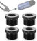 Rigych 3/8 auf 5/8 Mikrofon Gewindeadapter，Mikrofonständer SchraubenAdapter，für Micro Stative Adapter Blue Yeti X/Blue Yeti/Snowball/Mic Boom Arm Stand 4 Stück(Schwarz)