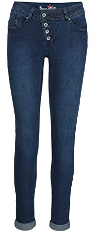 Buena Vista Damenjeans Malibu Stretch Denim (as3, Alpha, x_s, x_l, Regular, Regular, Dark Stone, XS)